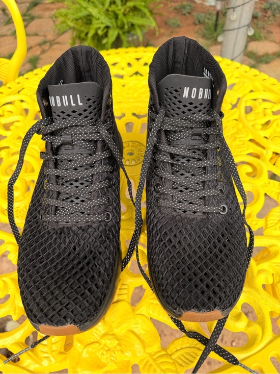 NOBULL Shoes - NOBULL Black Knit Trainer Sneakers with Reflective Accents